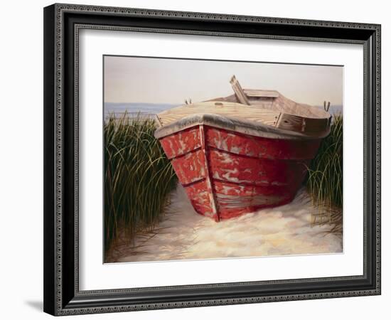 Red Boat-Karl Soderlund-Framed Art Print