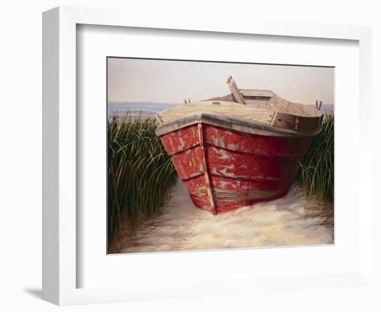Red Boat-Karl Soderlund-Framed Art Print