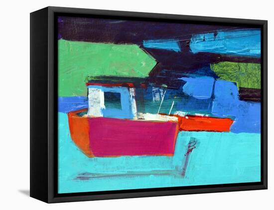 Red Boat-Paul Powis-Framed Premier Image Canvas