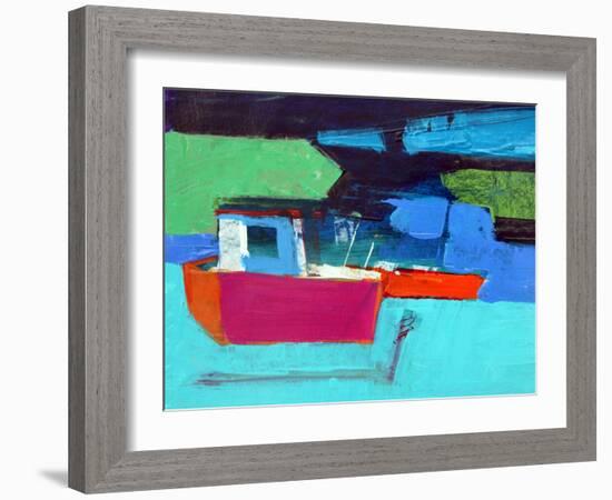 Red Boat-Paul Powis-Framed Giclee Print