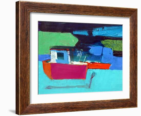 Red Boat-Paul Powis-Framed Giclee Print