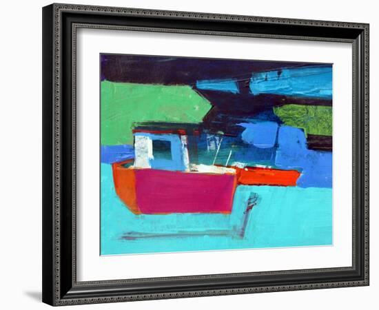 Red Boat-Paul Powis-Framed Giclee Print