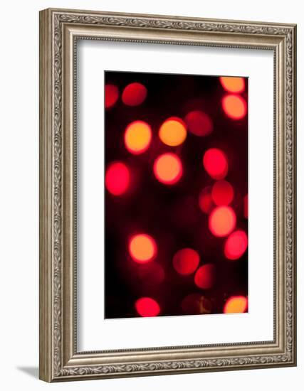 Red Bokeh-Erin Berzel-Framed Photographic Print