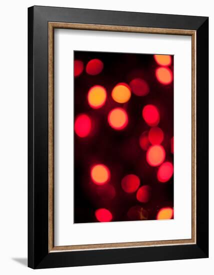 Red Bokeh-Erin Berzel-Framed Photographic Print