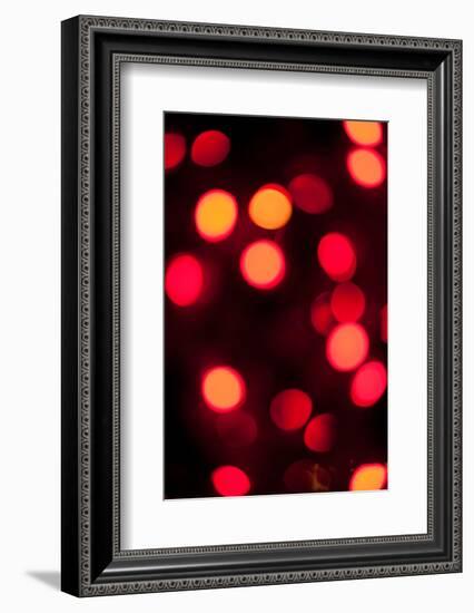 Red Bokeh-Erin Berzel-Framed Photographic Print