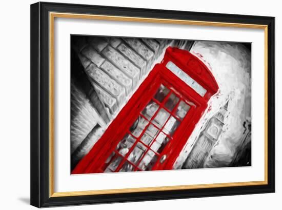 Red Booth - In the Style of Oil Painting-Philippe Hugonnard-Framed Giclee Print