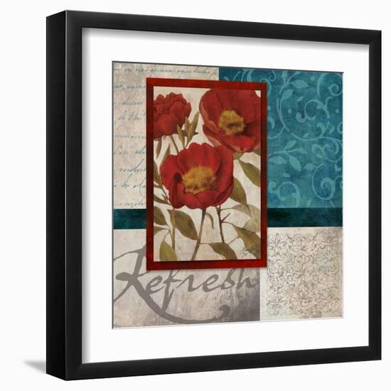 Red Botanicals I-Elizabeth Medley-Framed Art Print