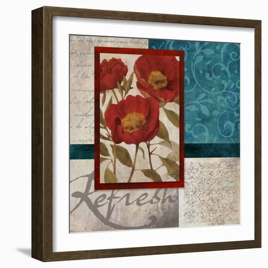 Red Botanicals I-Elizabeth Medley-Framed Art Print