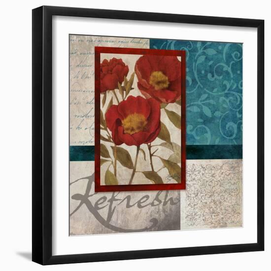 Red Botanicals I-Elizabeth Medley-Framed Art Print