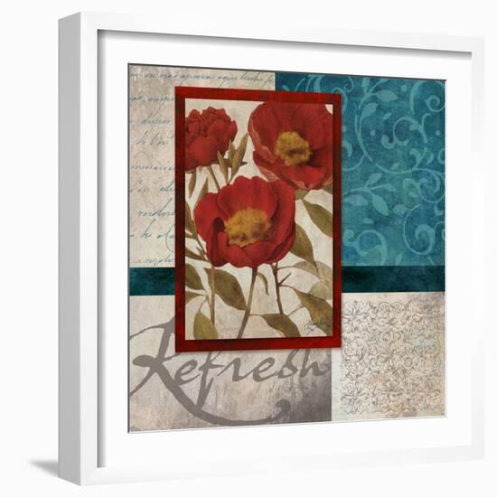 Red Botanicals I-Elizabeth Medley-Framed Art Print