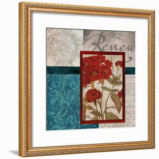 Red Botanicals II-Elizabeth Medley-Framed Art Print