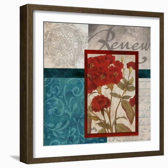 Red Botanicals II-Elizabeth Medley-Framed Art Print