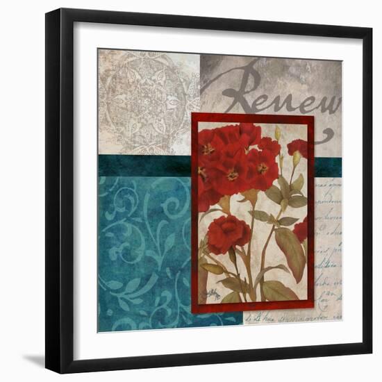 Red Botanicals II-Elizabeth Medley-Framed Art Print