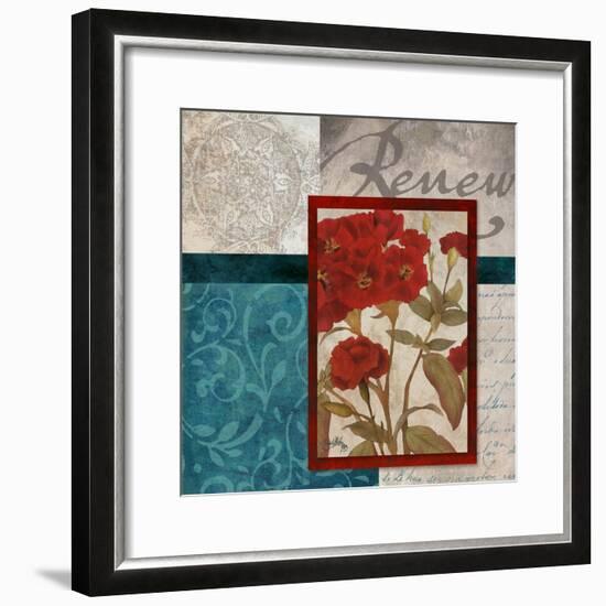 Red Botanicals II-Elizabeth Medley-Framed Art Print