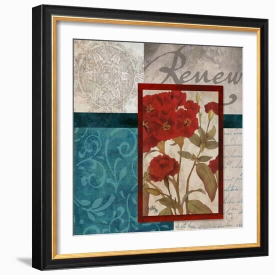 Red Botanicals II-Elizabeth Medley-Framed Art Print