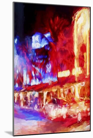 Red Boulevard II - In the Style of Oil Painting-Philippe Hugonnard-Mounted Giclee Print