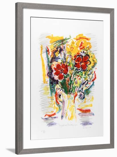 Red Bouquet-Wayne Ensrud-Framed Limited Edition