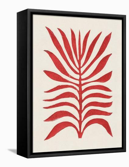 Red Branch / Lino Print-Alisa Galitsyna-Framed Premier Image Canvas