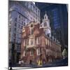 Red Brick Old State House, Boston, Massachusetts, New England, USA-Roy Rainford-Mounted Photographic Print
