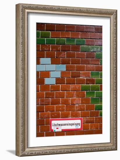 Red Brick Wall Berlin-Felipe Rodriguez-Framed Photographic Print