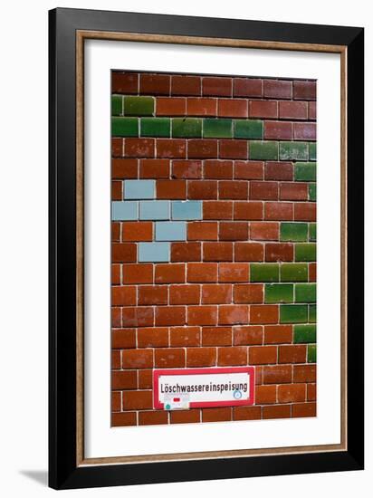 Red Brick Wall Berlin-Felipe Rodriguez-Framed Photographic Print