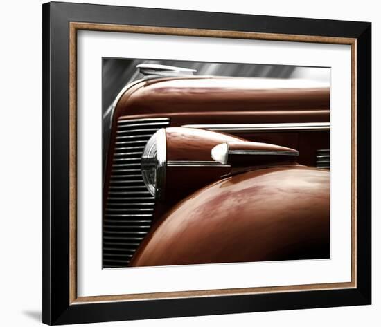 Red Buick-Richard James-Framed Art Print