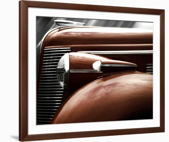 Red Buick-Richard James-Framed Art Print