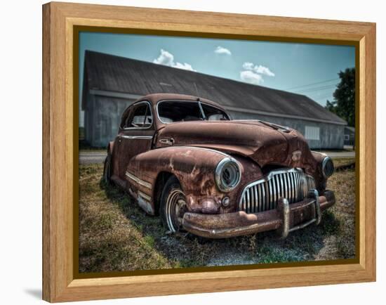 Red Buick-Stephen Arens-Framed Premier Image Canvas