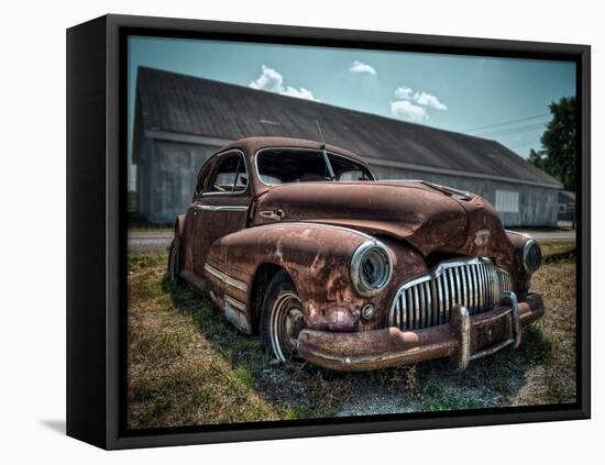 Red Buick-Stephen Arens-Framed Premier Image Canvas