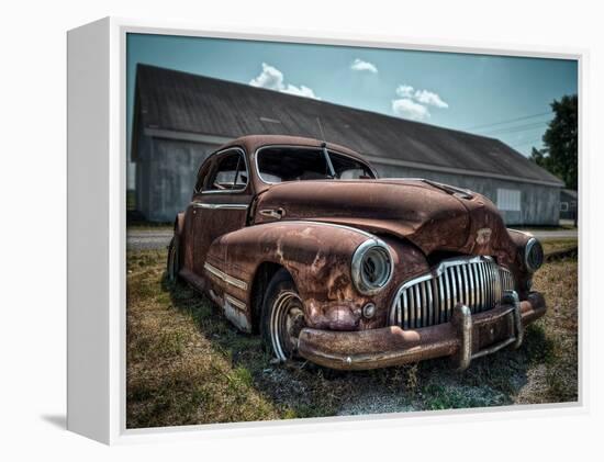 Red Buick-Stephen Arens-Framed Premier Image Canvas