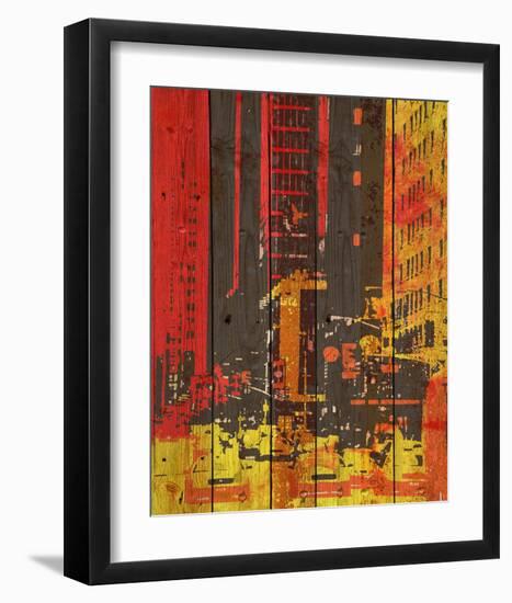 Red Building I-Irena Orlov-Framed Art Print