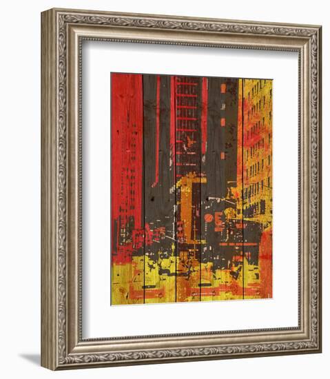 Red Building I-Irena Orlov-Framed Art Print