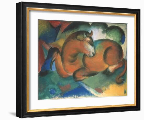 Red bull-Franz Marc-Framed Giclee Print