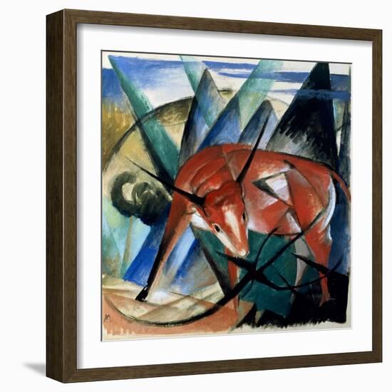 Red Bull-Franz Marc-Framed Giclee Print