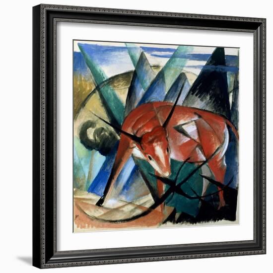 Red Bull-Franz Marc-Framed Giclee Print