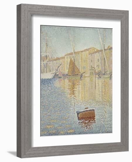 Red Buoy (La Bouée Roug)-Paul Signac-Framed Giclee Print