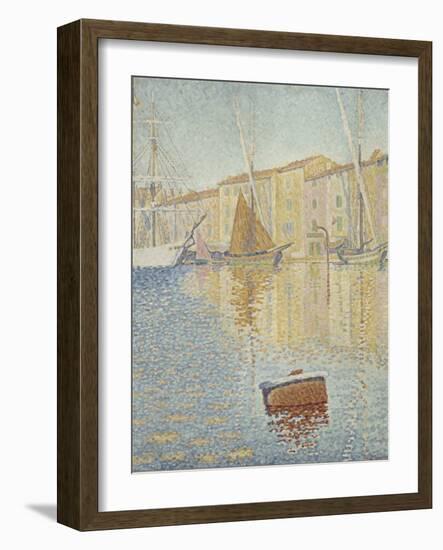 Red Buoy (La Bouée Roug)-Paul Signac-Framed Giclee Print