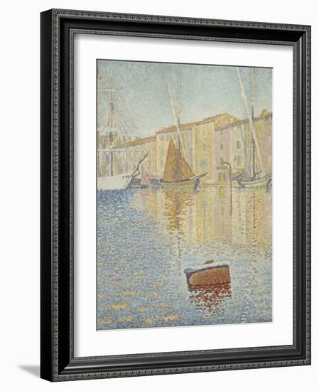 Red Buoy (La Bouée Roug)-Paul Signac-Framed Giclee Print