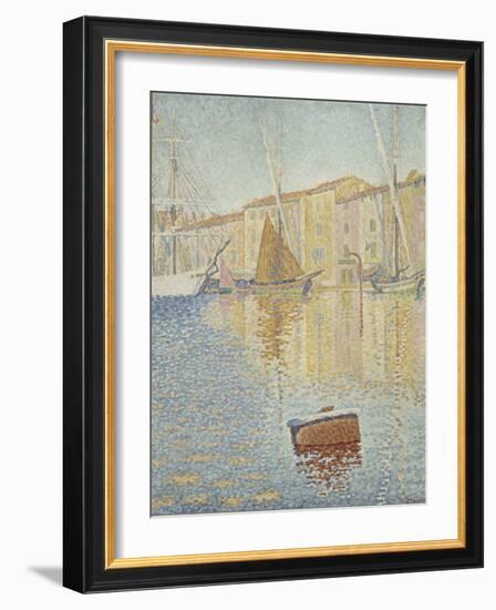 Red Buoy (La Bouée Roug)-Paul Signac-Framed Giclee Print