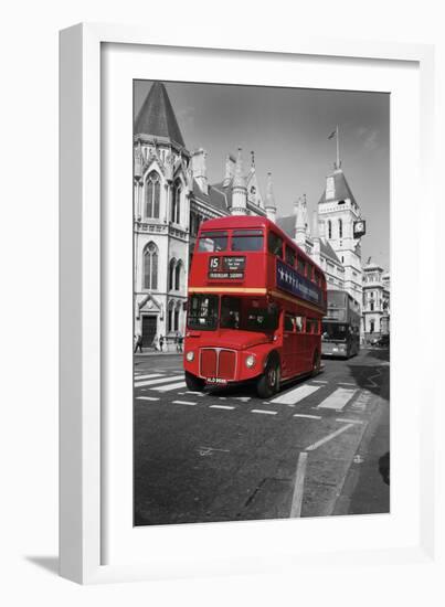 Red Bus-Chris Bliss-Framed Photographic Print