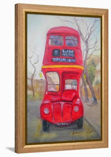 Red Bus-Antonia Myatt-Framed Premier Image Canvas