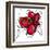 Red Butterfly Flower-Jan Weiss-Framed Art Print