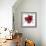 Red Butterfly Flower-Jan Weiss-Framed Art Print displayed on a wall