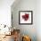 Red Butterfly Flower-Jan Weiss-Framed Art Print displayed on a wall