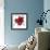 Red Butterfly Flower-Jan Weiss-Framed Art Print displayed on a wall