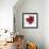 Red Butterfly Flower-Jan Weiss-Framed Art Print displayed on a wall