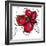 Red Butterfly Flower-Jan Weiss-Framed Art Print