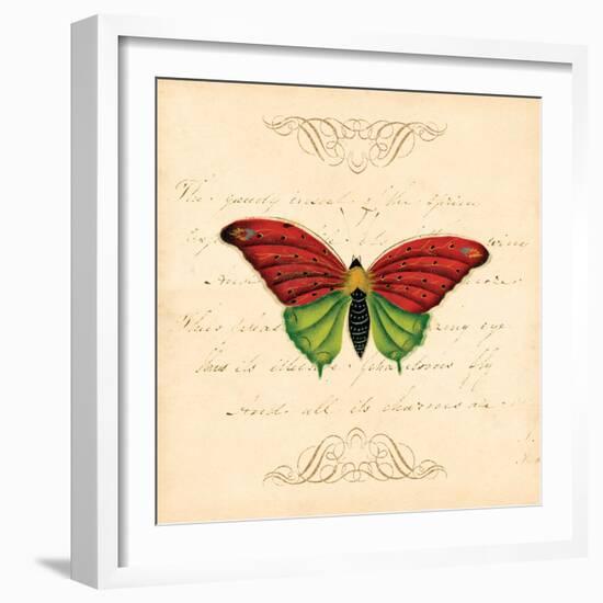 Red Butterfly-Artique Studio-Framed Art Print