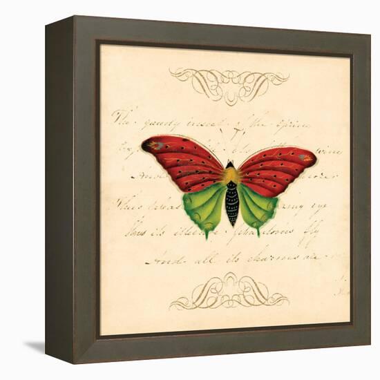 Red Butterfly-Artique Studio-Framed Stretched Canvas