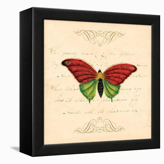 Red Butterfly-Artique Studio-Framed Stretched Canvas